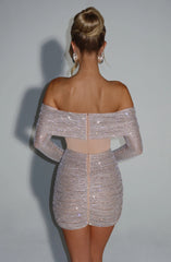 Hydra Mini Dress - Nude