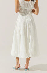 Kissel Eyelet Bubble Maxi Skirt