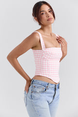Strawberry Shortcake Gingham Corset