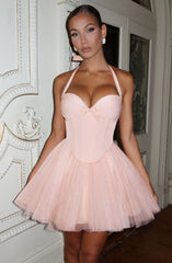 Keely Mini Dress - Soft Peach