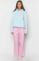 AmbreCloset Light Blue Star Hoodie