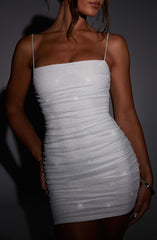 Kaliah Mini Dress - Ivory Sparkle