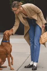 Camel Single Breasted Long Coat