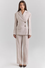 Beige Hourglass Blazer