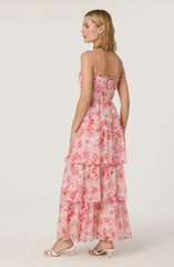 Vonnessa Pleated Tiered Maxi Dress