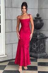 Whitney Maxi Dress - Red