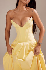 Sunshine Strapless Tulle Midi Dress