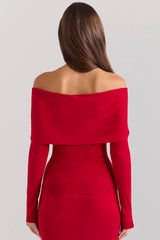 Holly Red Cashmere Blend Sweater
