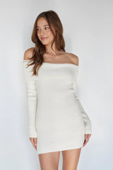 Zara Foldover Sweater Mini Dress
