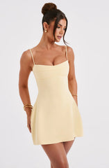 Dakota Mini Dress - Lemon