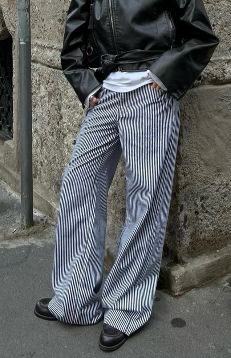 Lioness Top Model Navy Stripe Jean