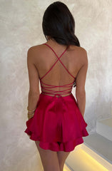 Florence Playsuit - Red