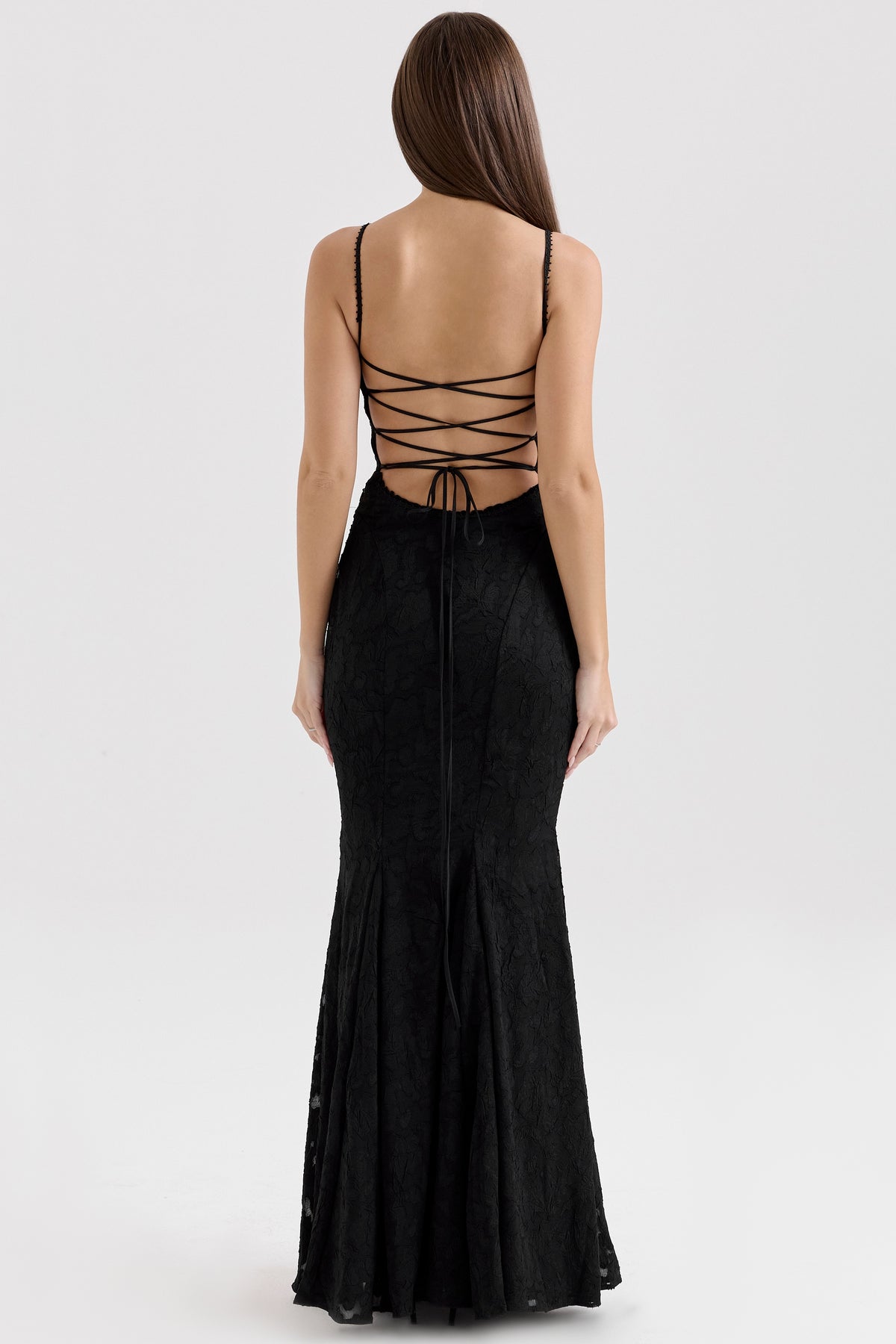 Black Lace Maxi Dress
