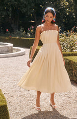 Sunny Pleated Midi Dress